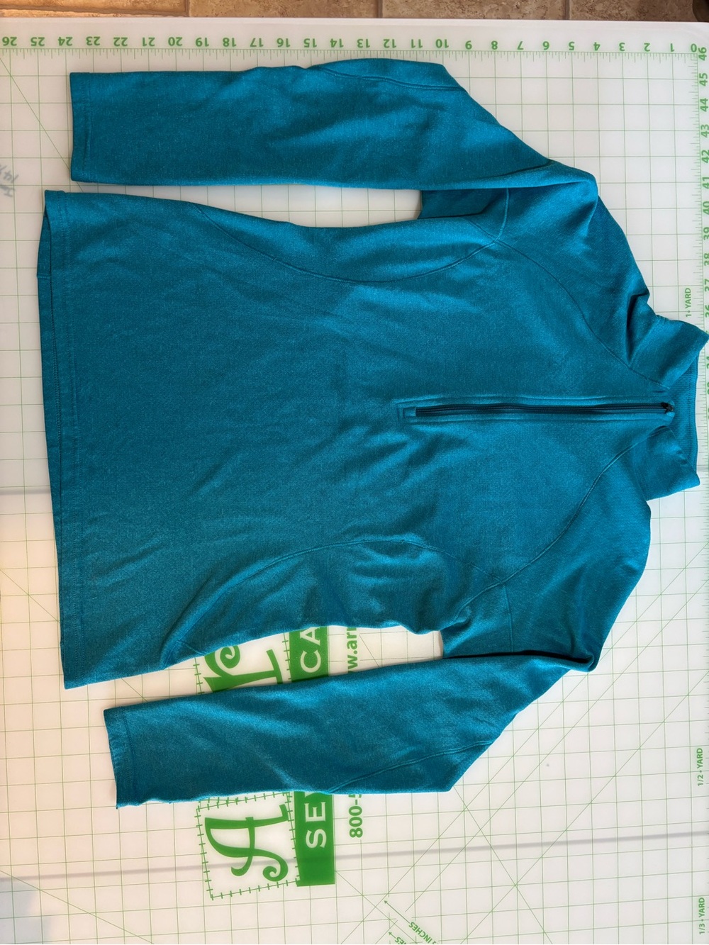 Patagonia Teal Zip-Up Pullover - Men's